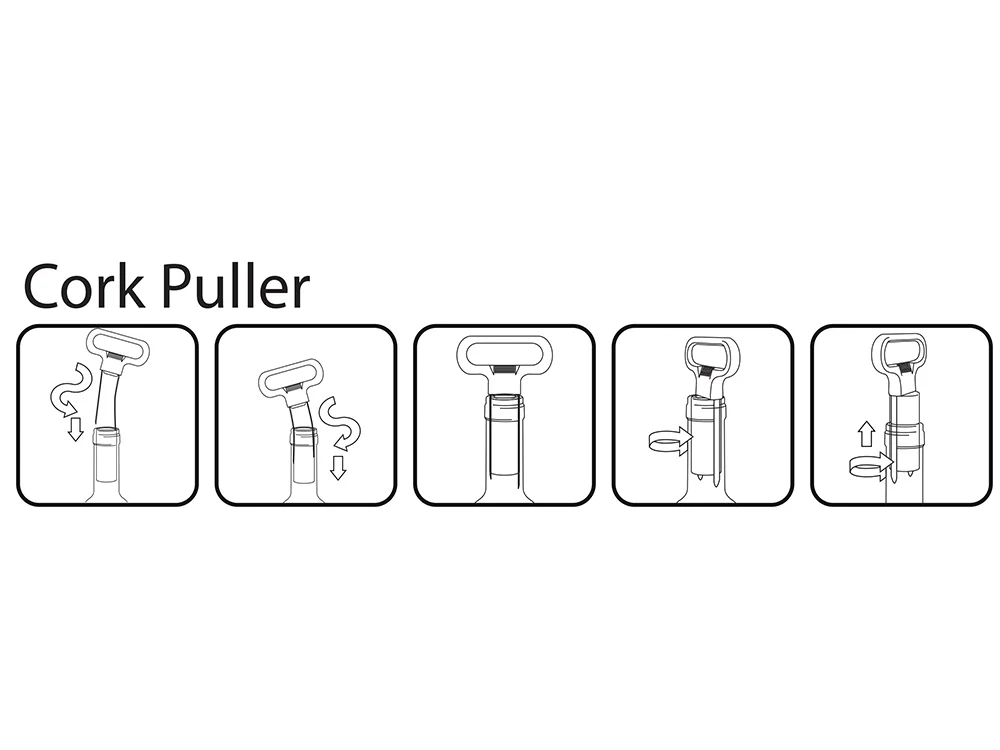 Откупориватель винных пробок Lamas серебристый/серый - фото 10