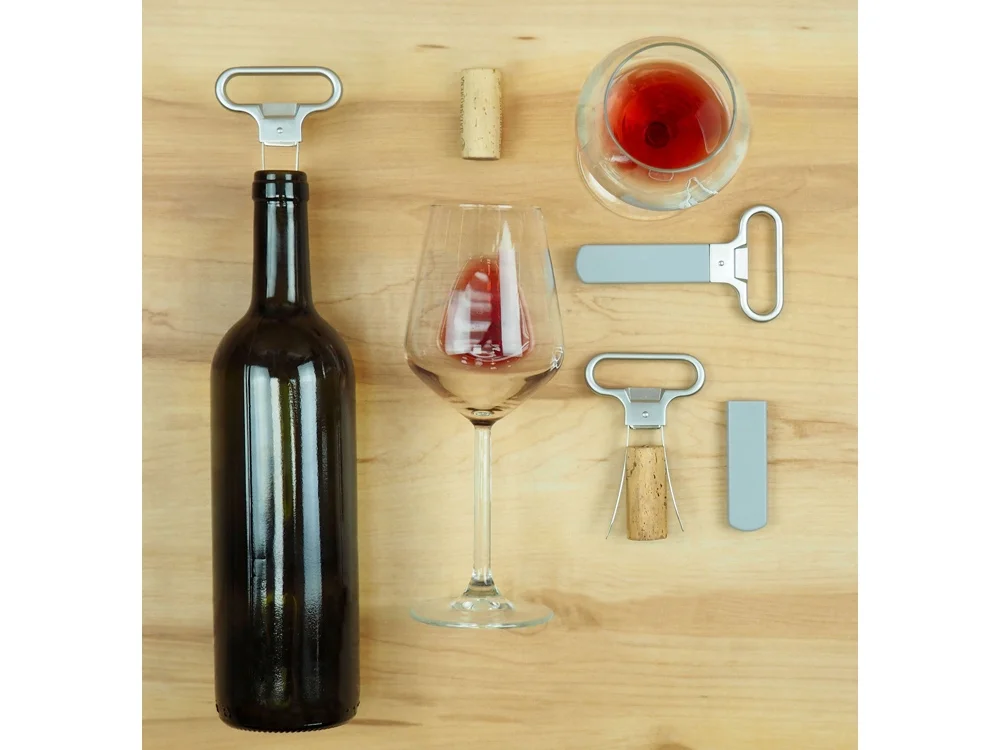 Откупориватель винных пробок Lamas серебристый/серый - фото 5