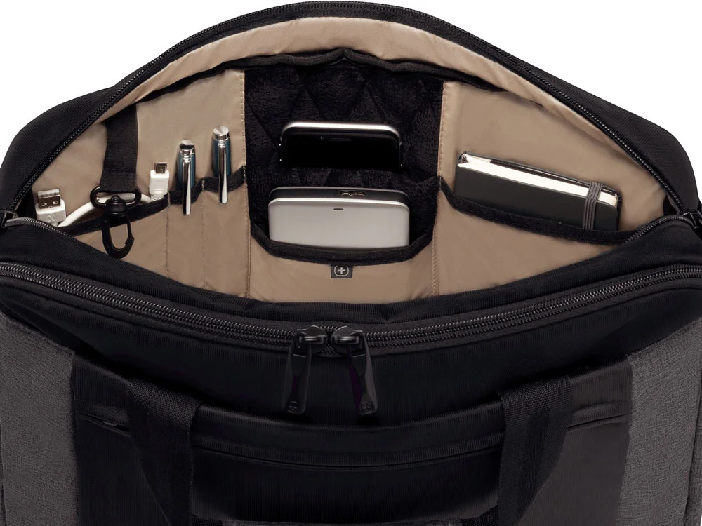 Портфель Underground для ноутбука 16 черный/серый - фото 3