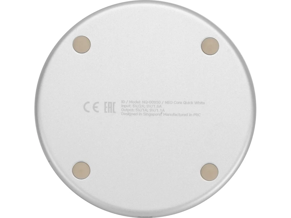 Беспроводное зарядное устройство NEO Core Quick c быстрой зарядкой белый - фото 4
