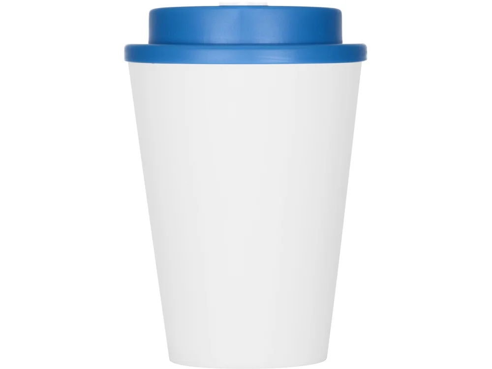 Пластиковый стакан с двойными стенками Take away белый/голубой 350 мл - фото 4