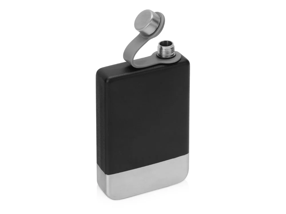 Фляжка с матовым покрытием Patagonia черный/серебристый 250 мл - фото 4