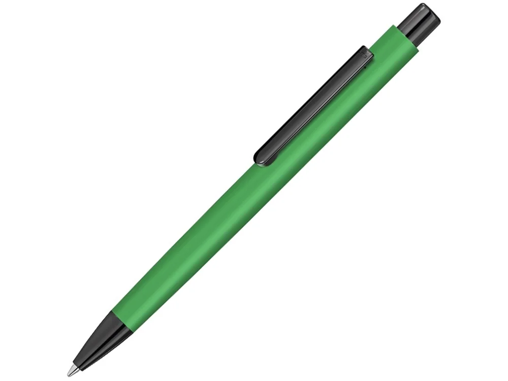 Металлическая шариковая ручка Ellipse gum soft touch с зеркальной гравировкой зеленый - фото 1