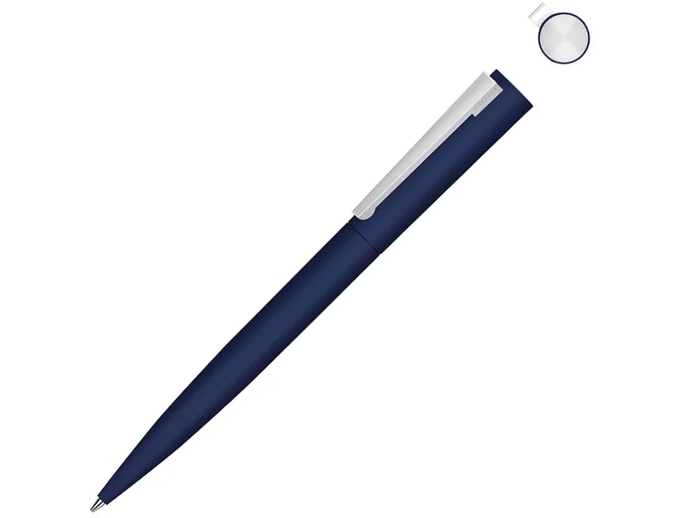 Ручка шариковая металлическая Brush Gum soft-touch - фото 1