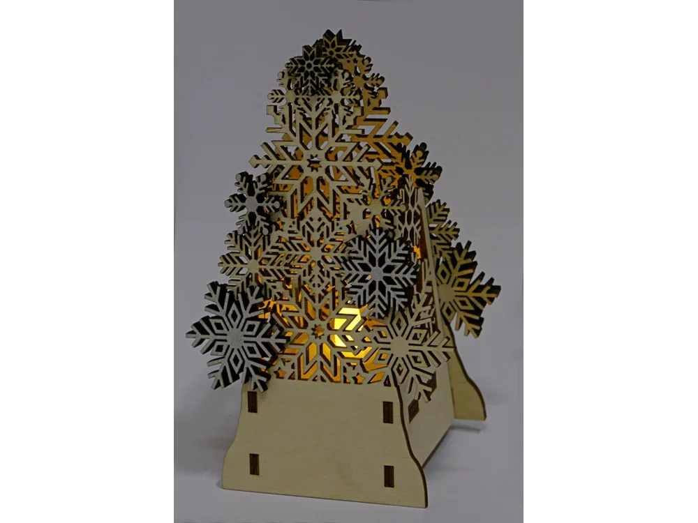 Декоративная фигура Ель с электрической свечой Натуральный - фото 2