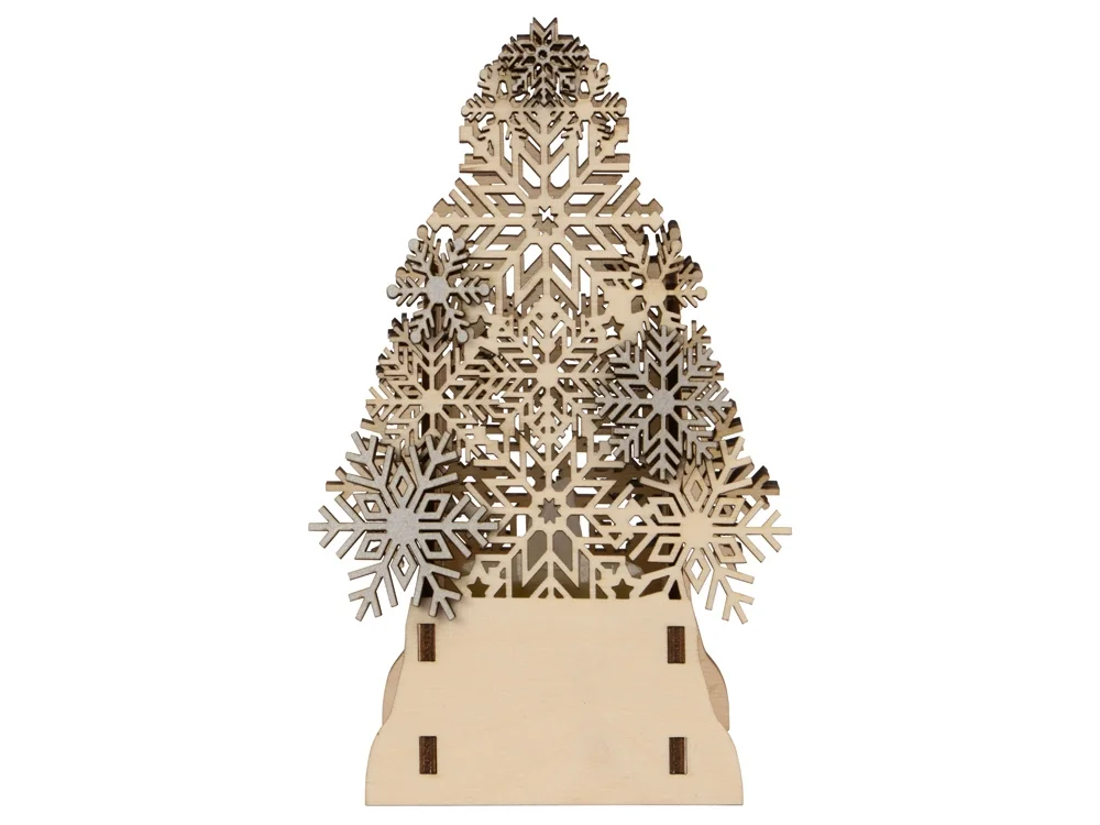 Декоративная фигура Ель с электрической свечой Натуральный - фото 3