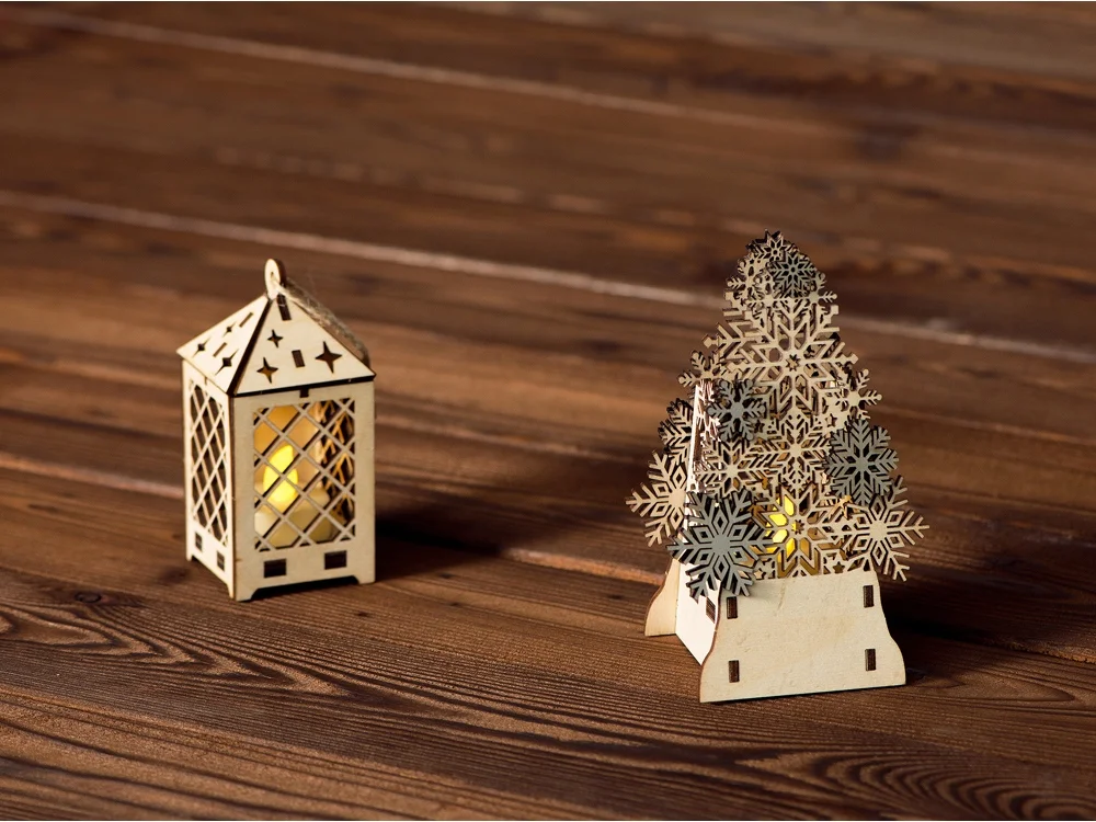 Декоративная фигура Ель с электрической свечой Натуральный - фото 5