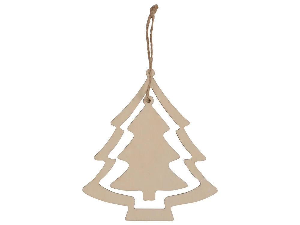 Подвеска Две ёлочки натуральный - фото 3