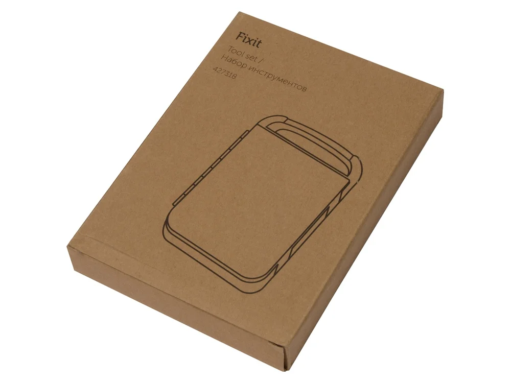 Набор инструментов в пластиковом кейсе «Fixit», черный, прозрачный - фото 11