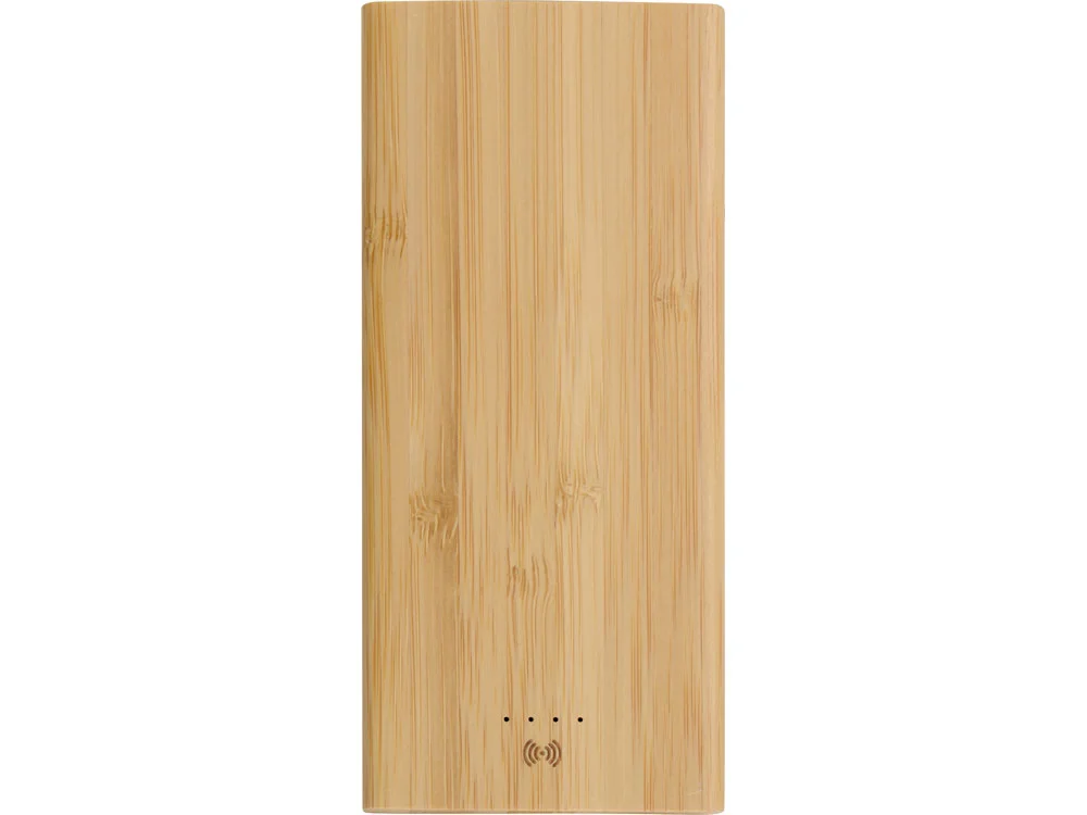 Внешний беспроводной аккумулятор из бамбука Bamboo Air 10000 mAh натуральный - фото 4