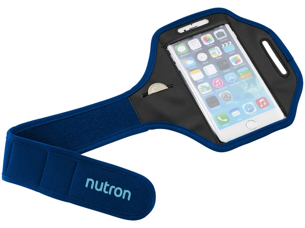 Наручный чехол Gofax для смартфонов ярко-синий/черный - фото 7