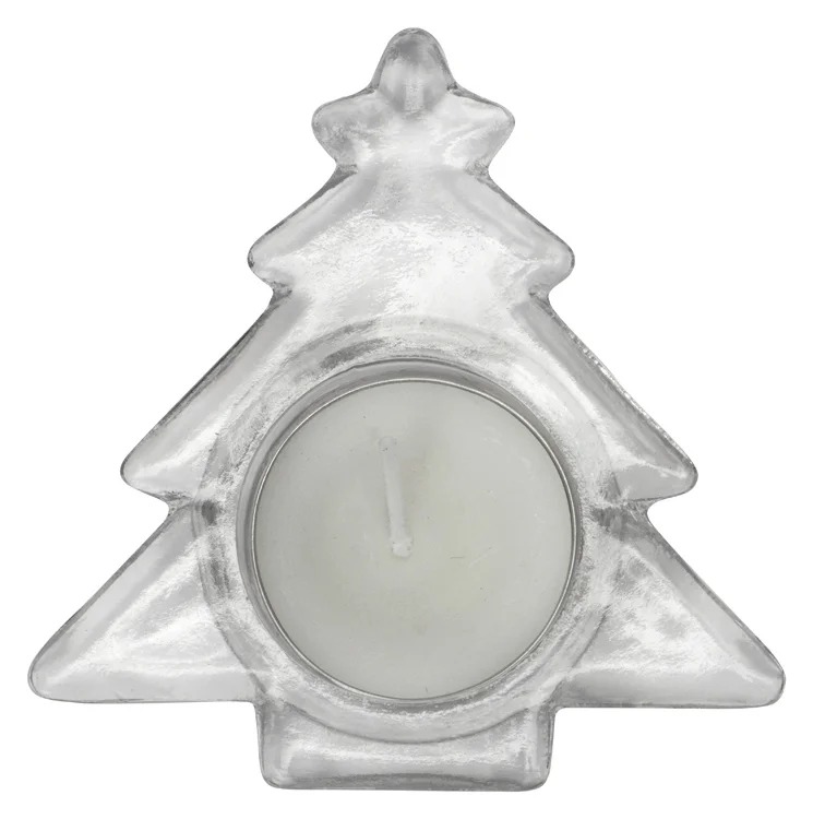 Подсвечник стеклянный со свечой - фото 3