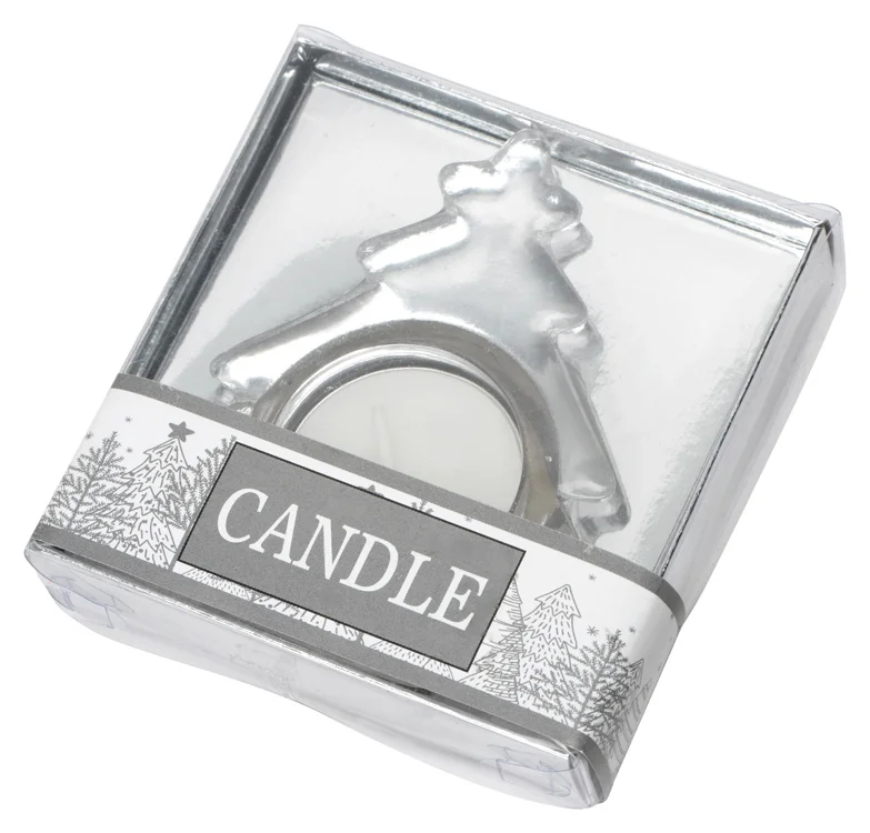 Подсвечник стеклянный со свечой - фото 5