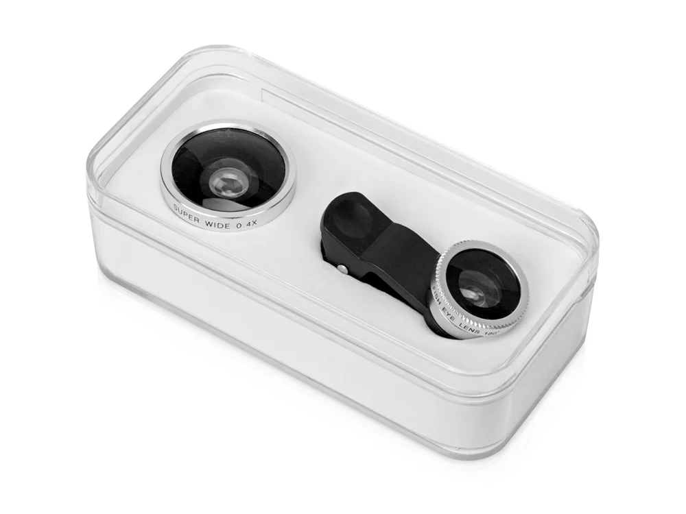 Набор линз для смартфона Vision черный серебристый - фото 14