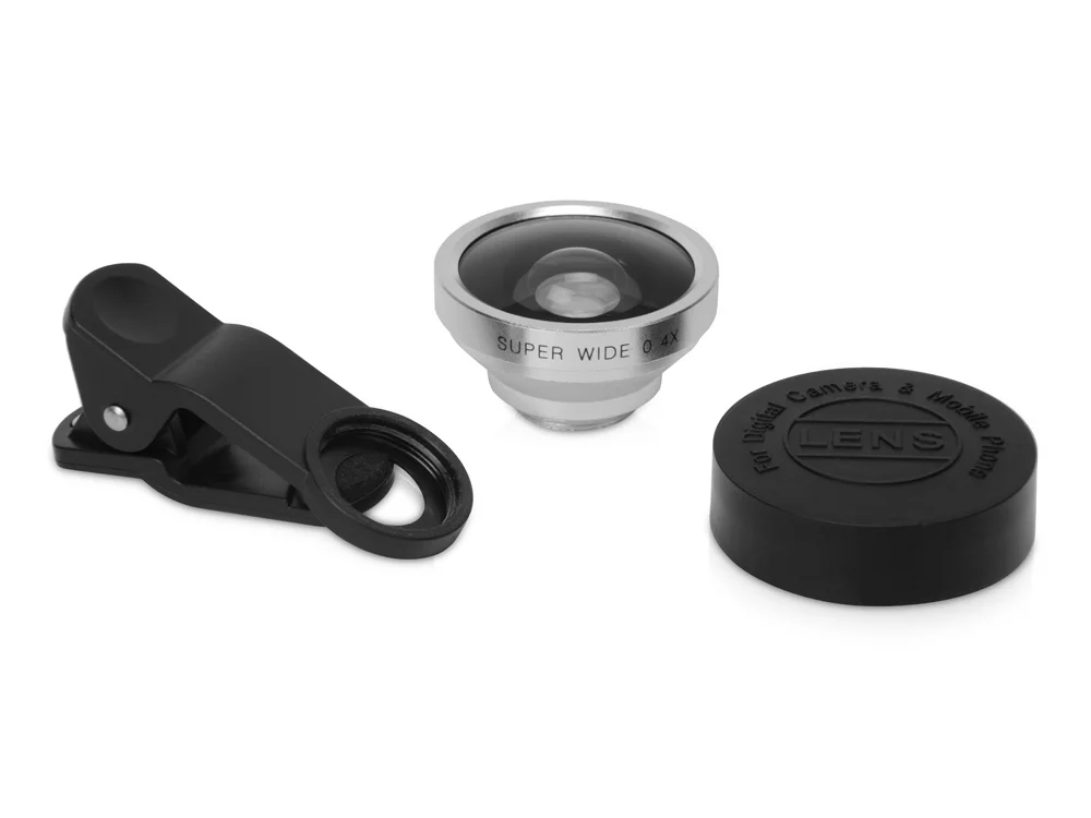 Набор линз для смартфона Vision черный серебристый - фото 7