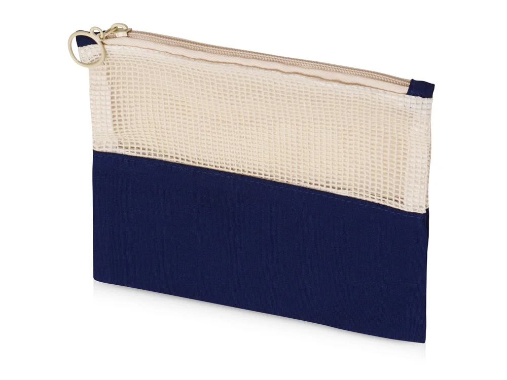 Косметичка Mesh хлопковая с сетчатой вставкой - фото 4