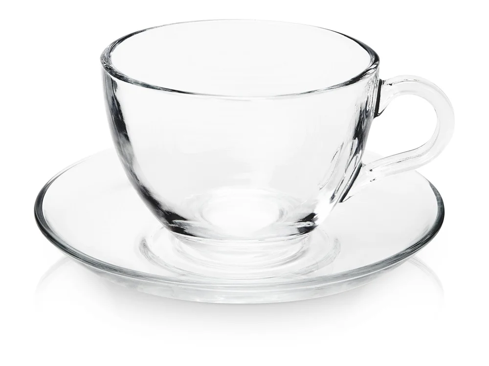 Чайная пара Britain прозрачный 210 мл