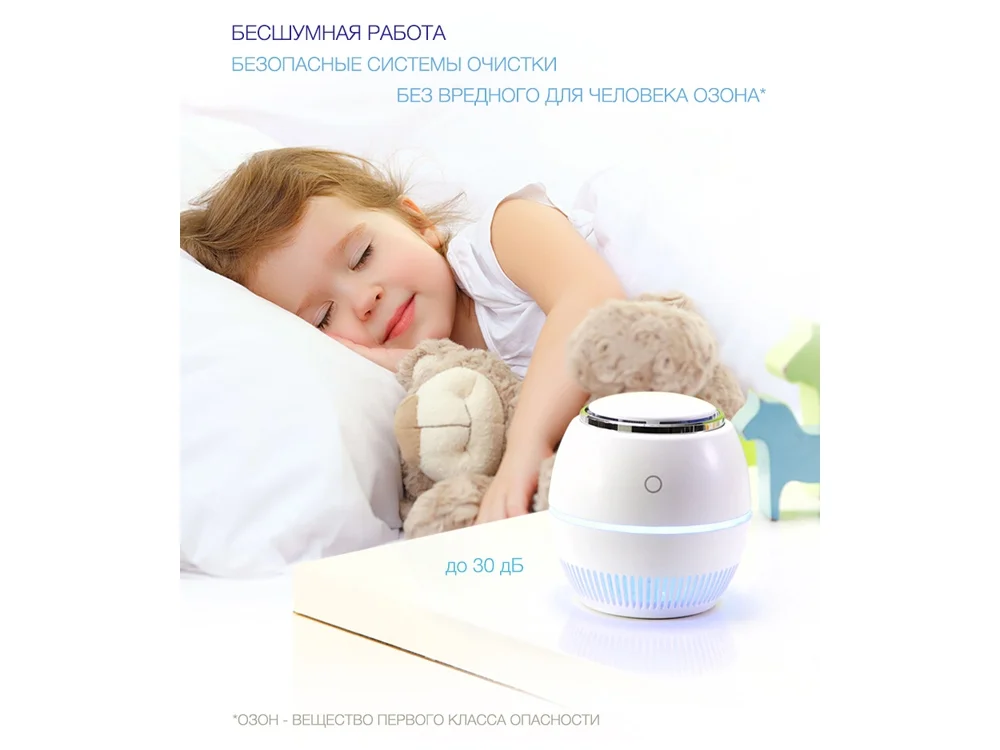 Переносной очиститель обеззараживатель белый - фото 8