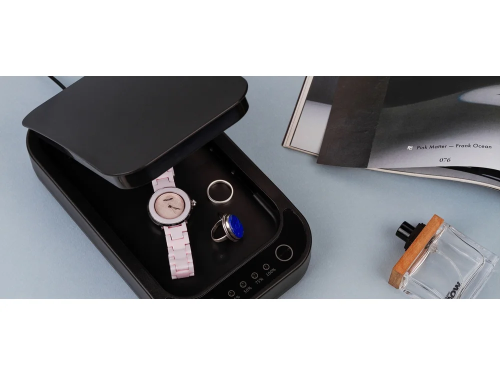 Портативный стерилизатор Portable Sterilizer с функцией беспроводной зарядки черный - фото 11