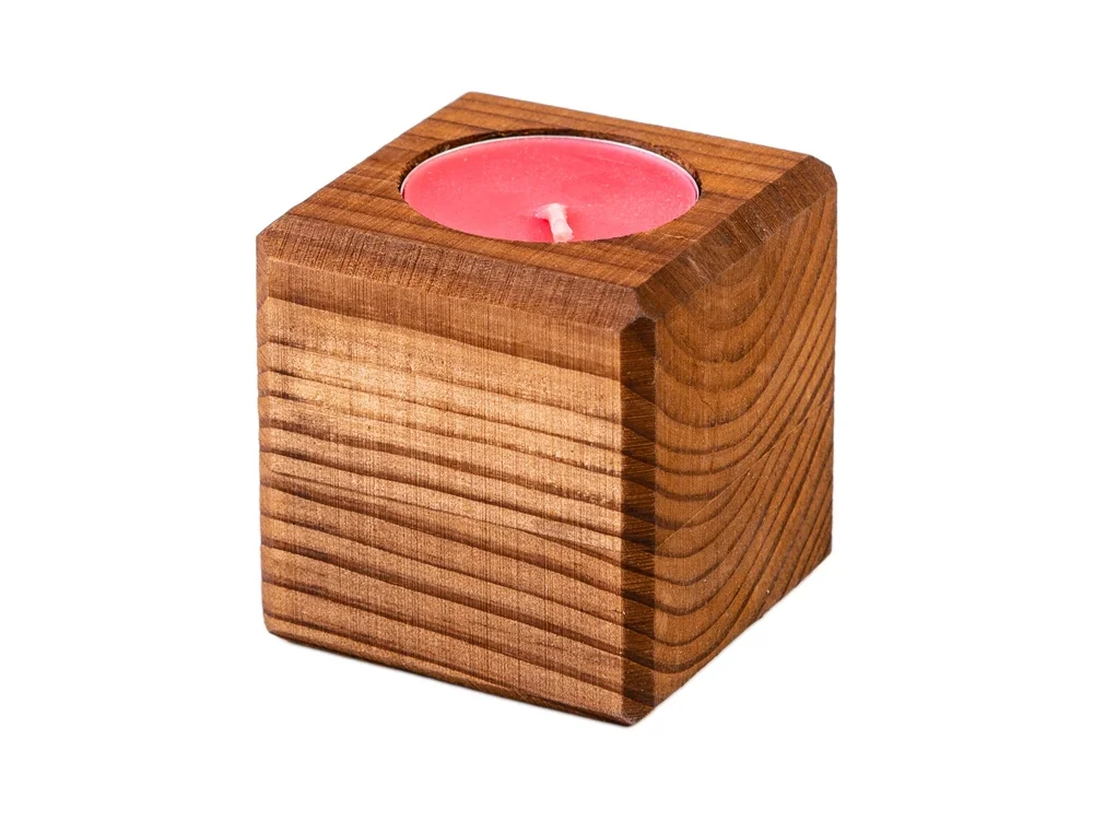 Свеча в декоративном подсвечнике «Вишня» - фото 2