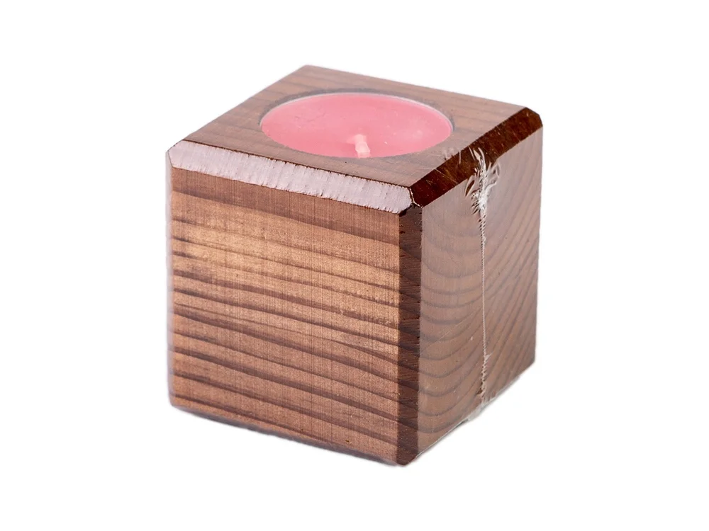 Свеча в декоративном подсвечнике «Вишня» - фото 3