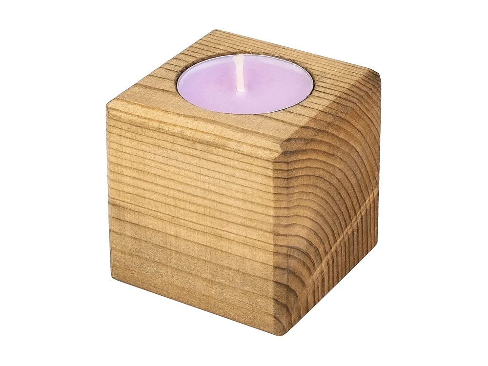 Свеча в декоративном подсвечнике «Лаванда» - фото 2
