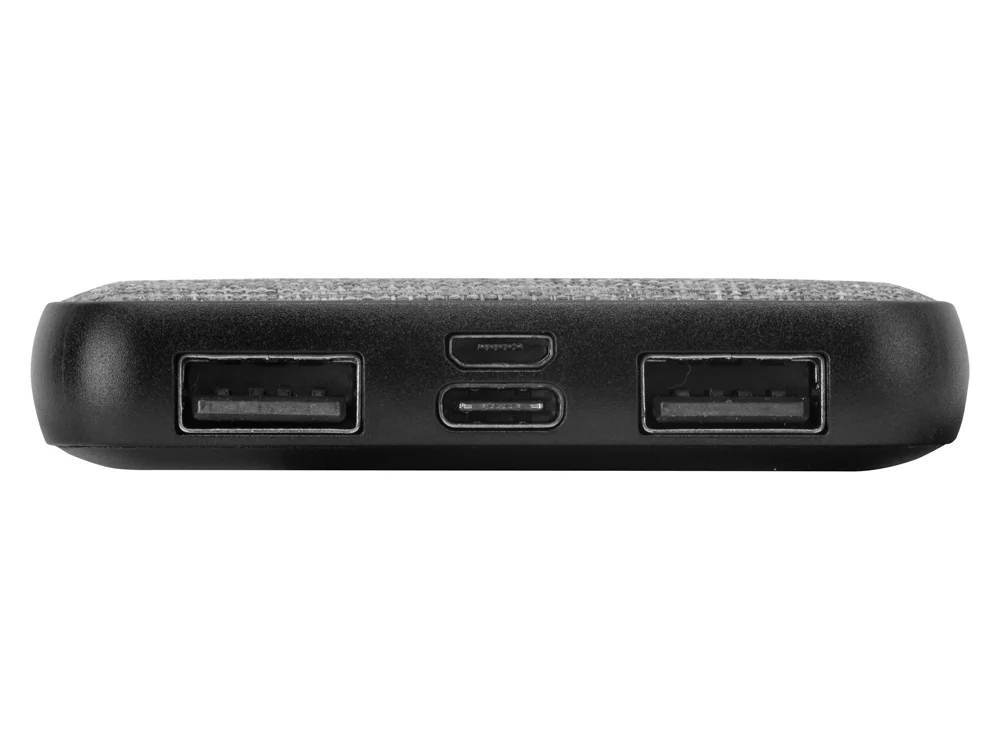 Внешний аккумулятор из rPET Reborn 5000 mAh серый - фото 7