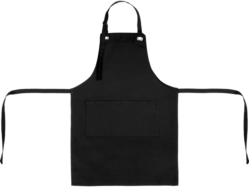Хлопковый фартук с карманом «Delight», черный - фото 8