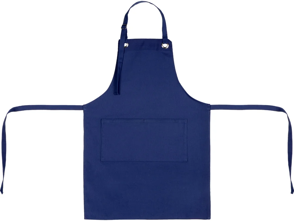 Хлопковый фартук с карманом «Delight», синий нэйви - фото 8