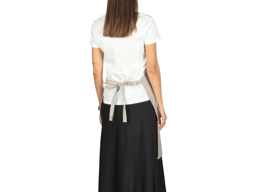 Хлопковый фартук с карманом «Delight», бежевый - фото 4