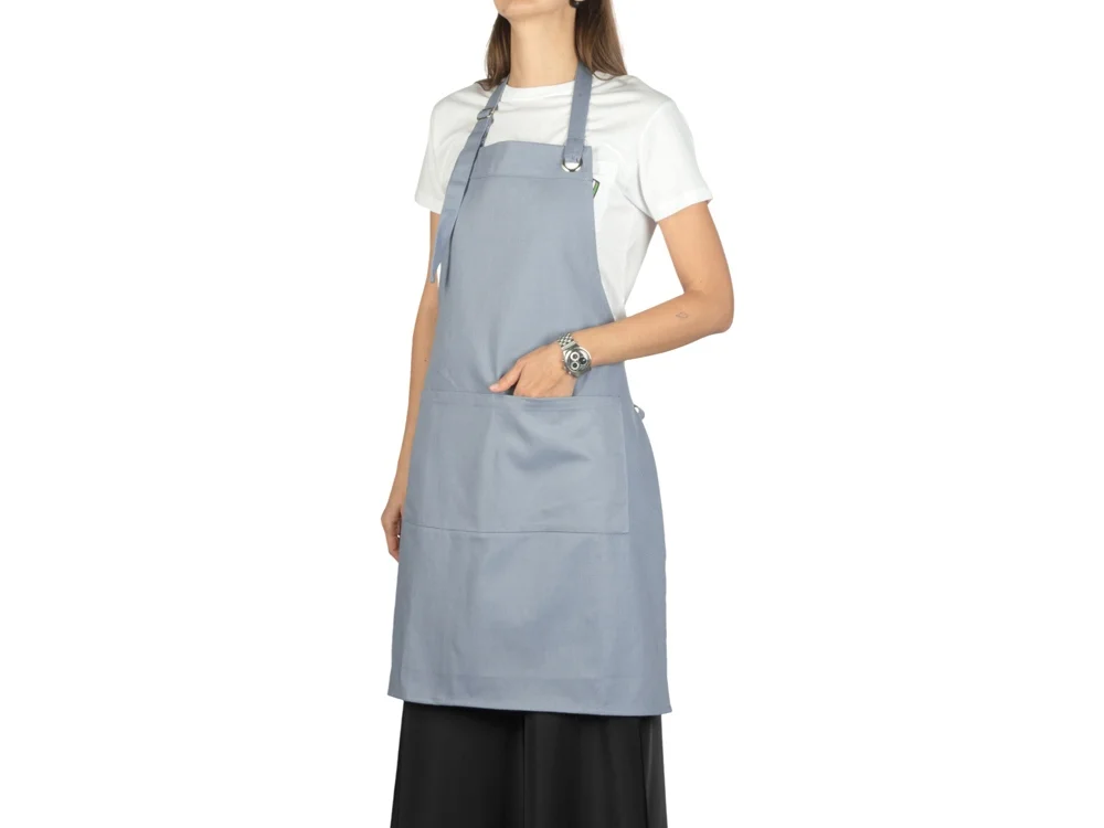 Хлопковый фартук с карманом «Delight», серый антрацит - фото 3