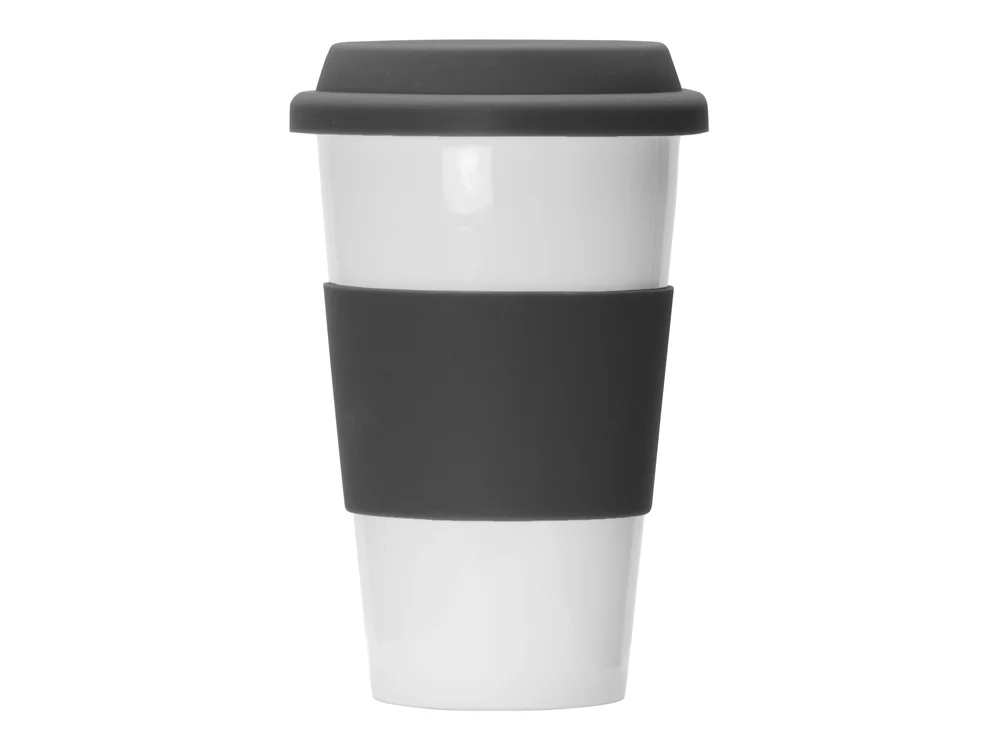 Фарфоровая кружка с двойными стенками «Toronto», белый/серый, 300 мл - фото 3