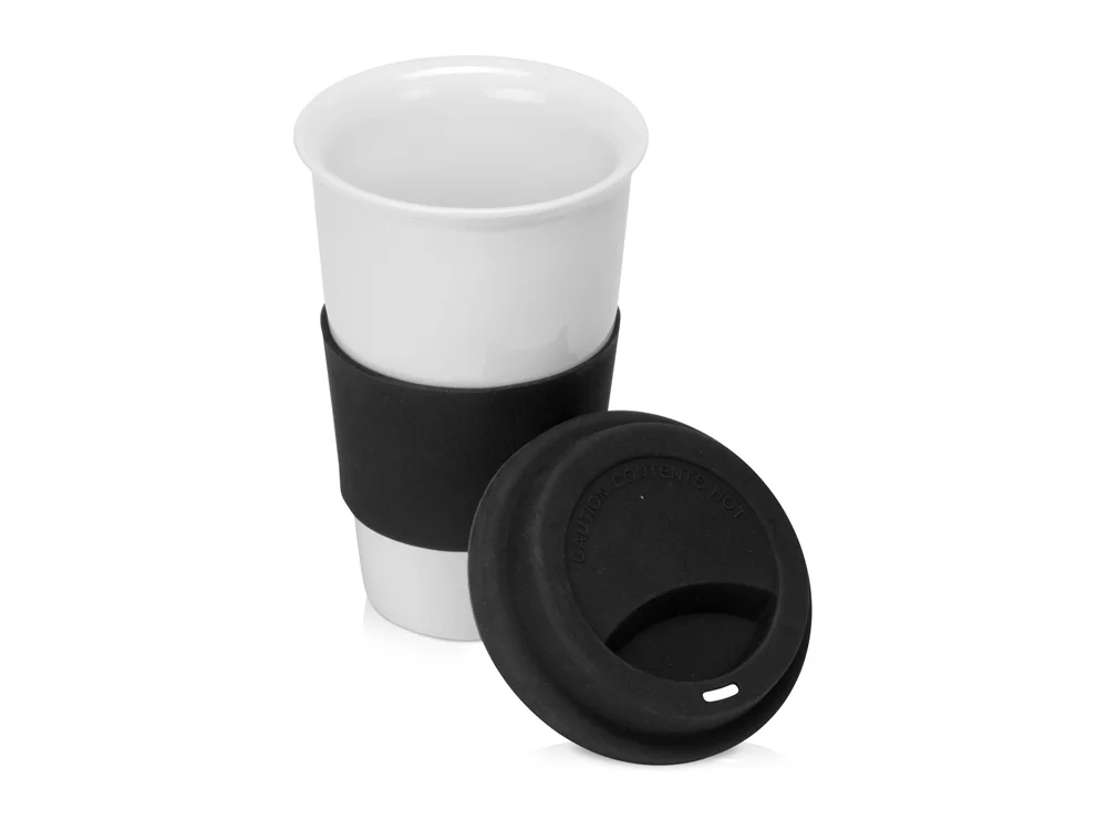 Фарфоровая кружка с двойными стенками «Toronto», белый/черный, 300 мл - фото 2