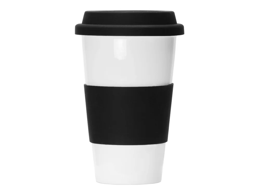 Фарфоровая кружка с двойными стенками «Toronto», белый/черный, 300 мл - фото 3