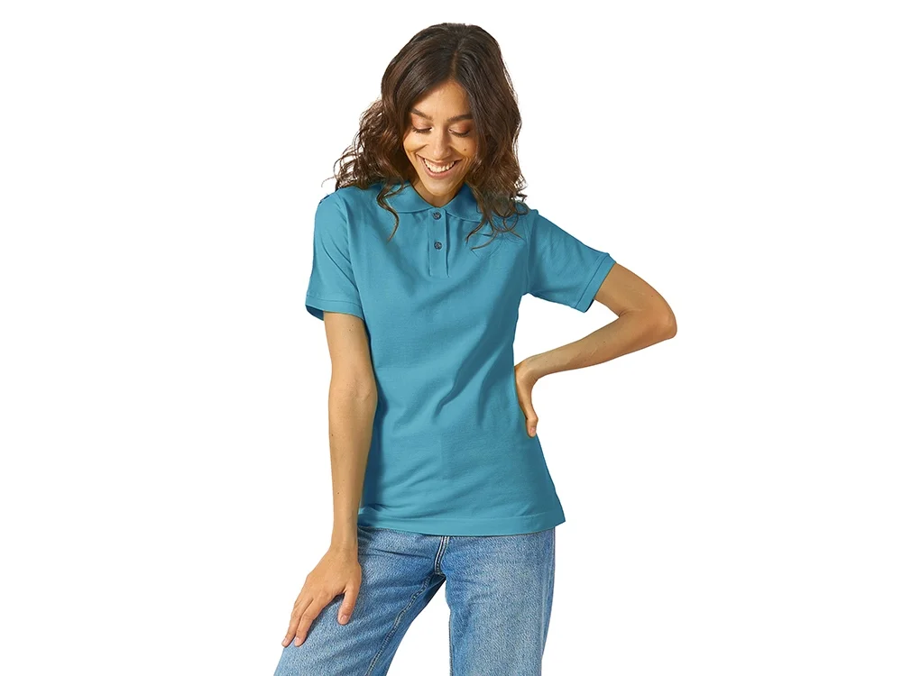 Рубашка поло Boston 2.0 женская лазурный L - фото 2