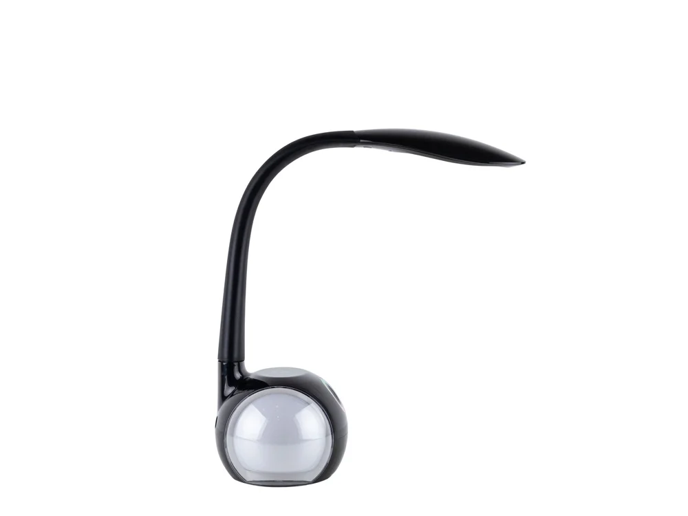 Настольная лампа с беспроводной зарядкой LED Spectra черный - фото 2