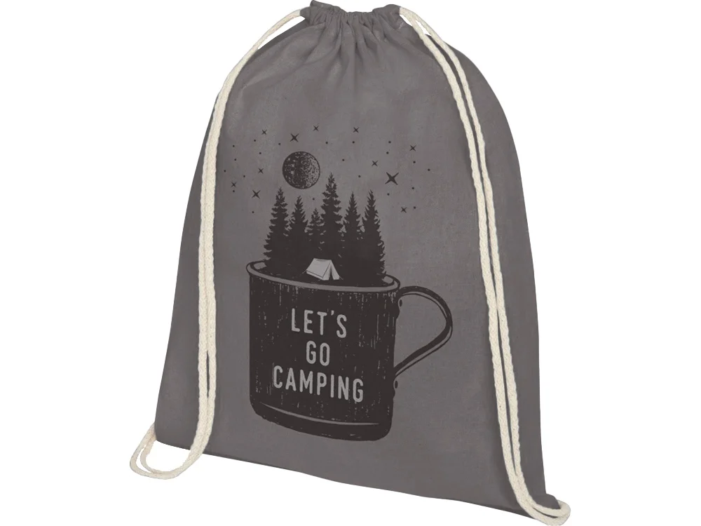 Рюкзак со шнурком «Oregon», серый - фото 4