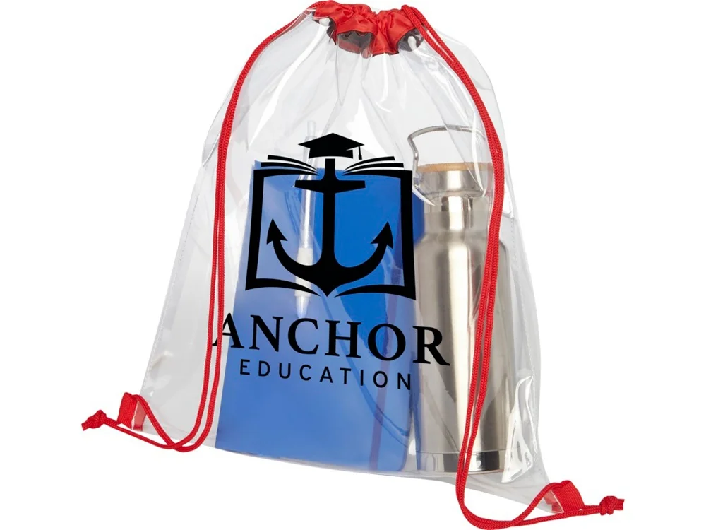 Рюкзак «Lancaster», прозрачный/красный - фото 4