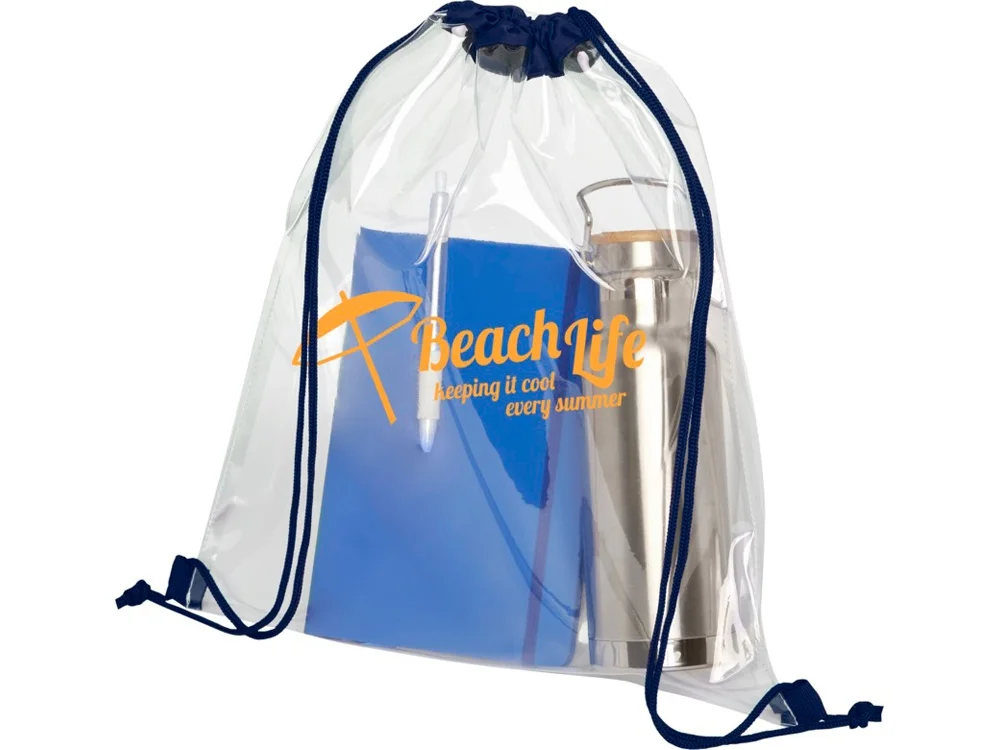 Рюкзак «Lancaster», прозрачный/темно-синий - фото 4