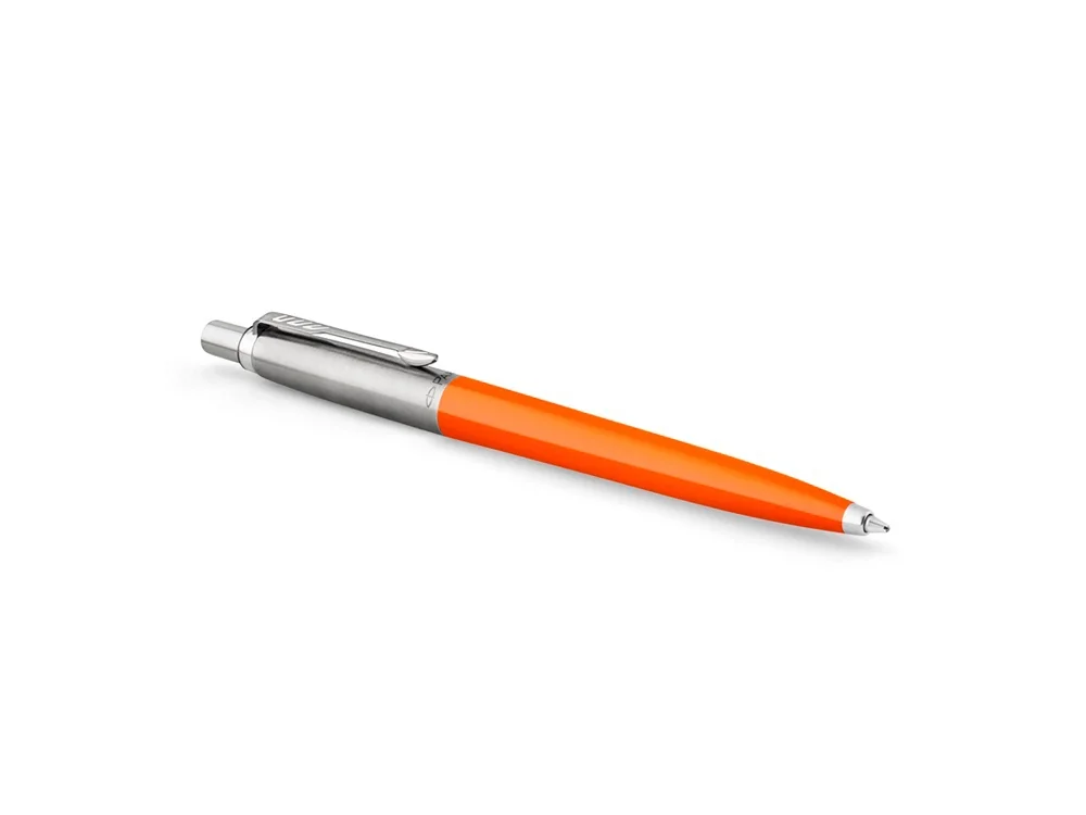 Ручка шариковая Parker Jotter Originals в эко-упаковке оранжевый/серебристый - фото 3