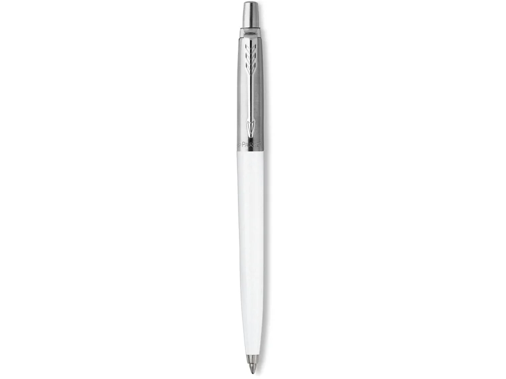 Ручка шариковая Parker Jotter Originals в эко-упаковке белый серебристый - фото 2