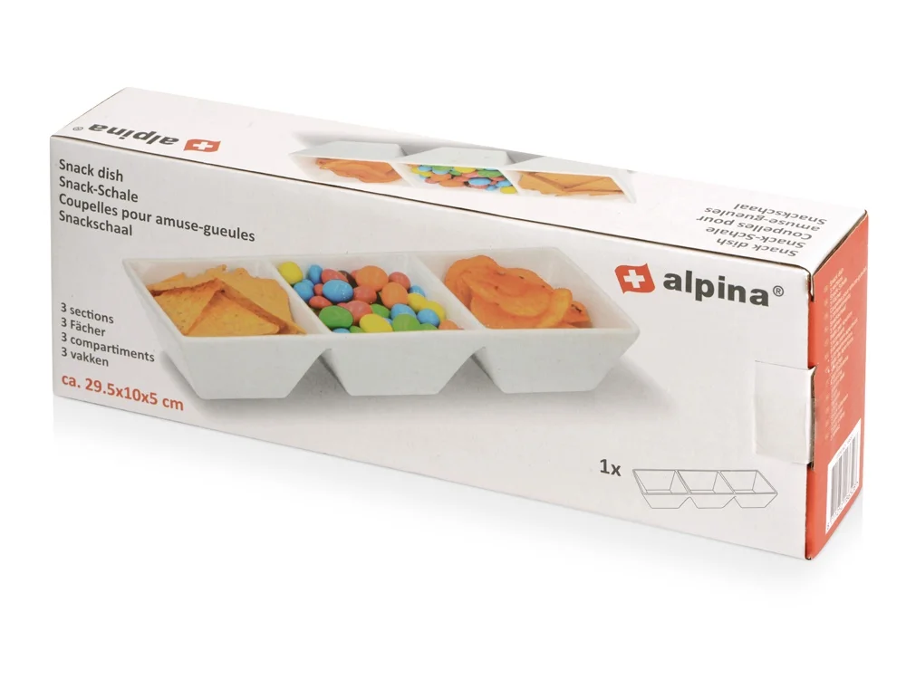 Менажница "Snacks", белый - фото 4