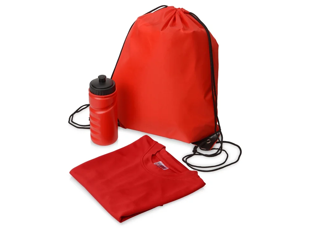 Спортивный набор «Simple wind», красный, 2XL, 500 мл