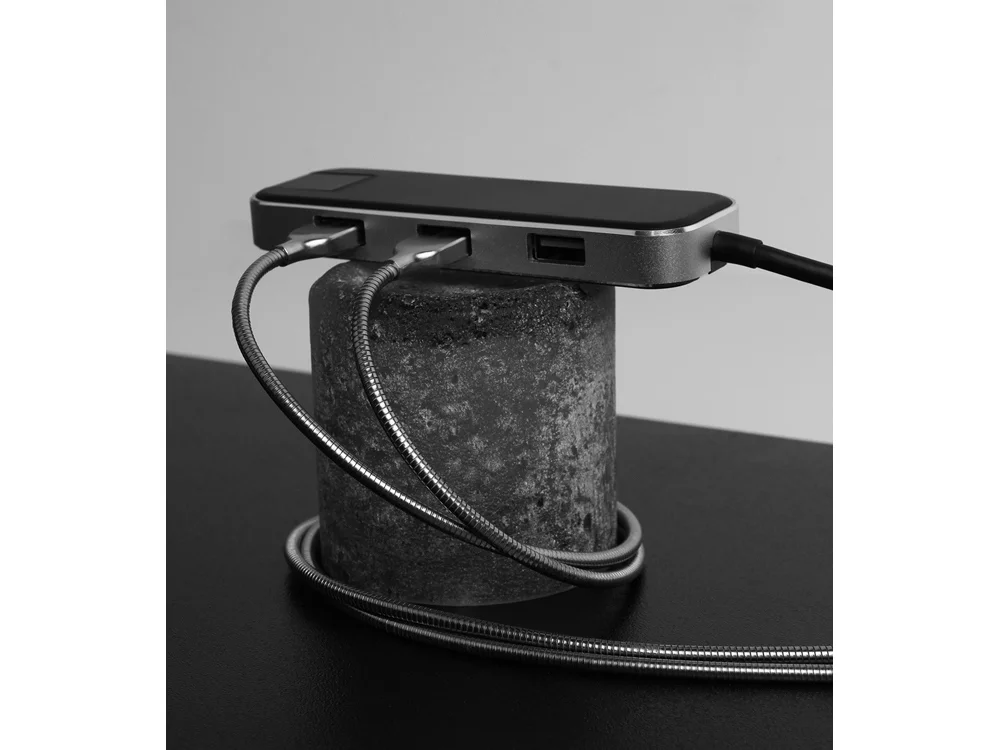 Хаб USB Type-C 3.0 Chronos черный - фото 13