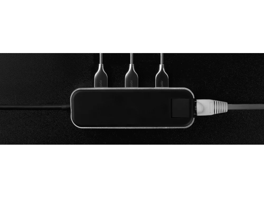 Хаб USB Type-C 3.0 Chronos черный - фото 8