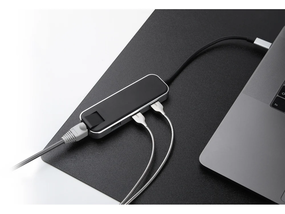 Хаб USB Type-C 3.0 Chronos черный - фото 9