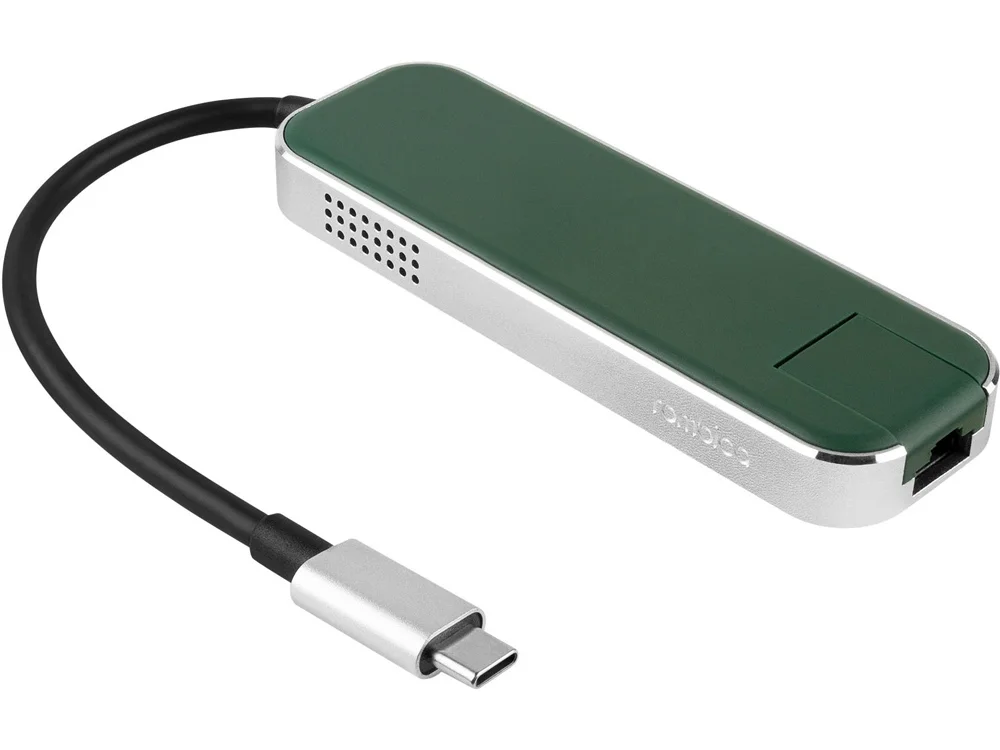 Хаб USB Type-C 3.0 Chronos зеленый - фото 3