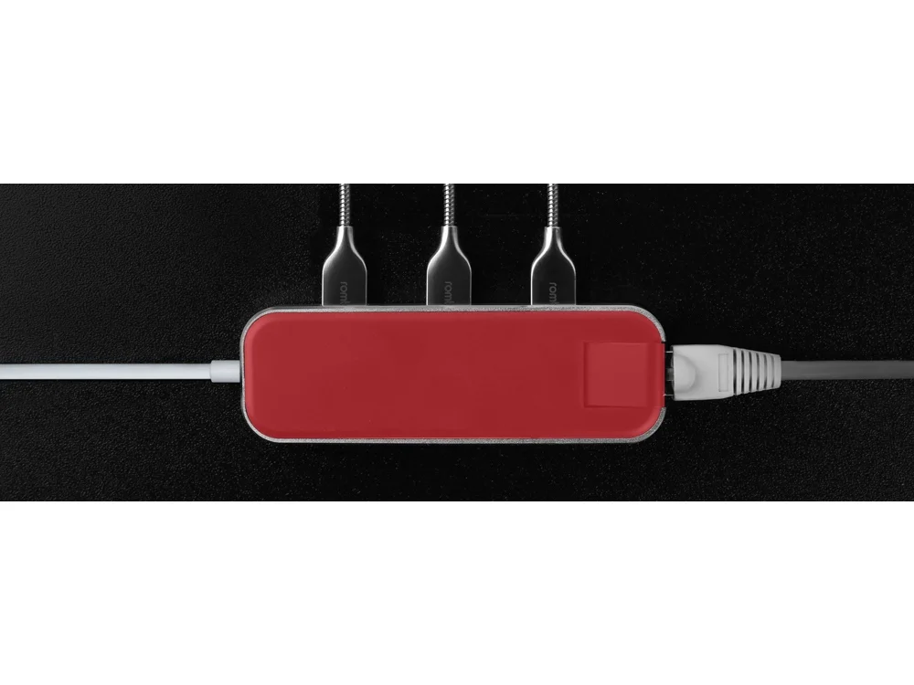 Хаб USB Type-C 3.0 Chronos красный - фото 9