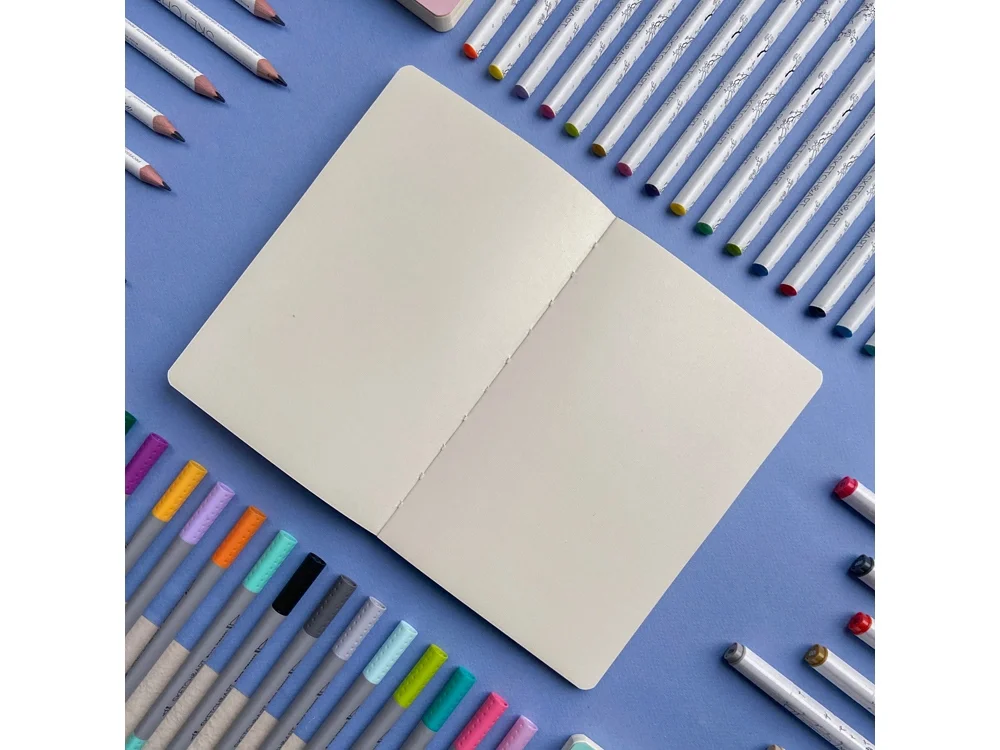 Скетчбук А5 Sketch & Art 100 г/м2 soft-touch мятный - фото 5
