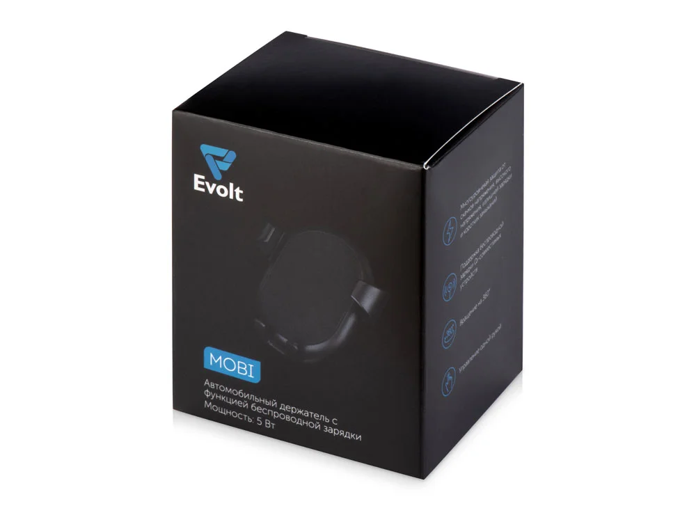 Автомобильное беспроводное зарядное устройство «Mobi», черный - фото 8
